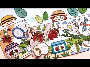 Summer insect life cycle art 🐛Cicada dragonfly rhinoceros beetle mantis growth process making