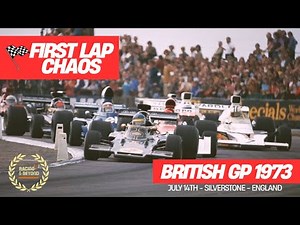 Formula 1 1973 British GP - The Chaos in the First Lap - F1 Highlights