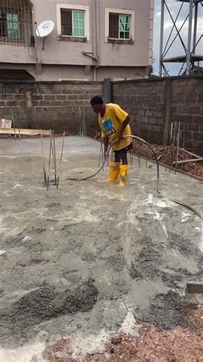 Concrete Vibrator Demonstration for Building Projects