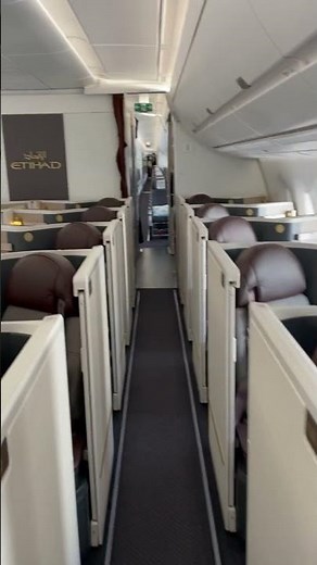 Etihad Airways Business Class cabin A350-1000