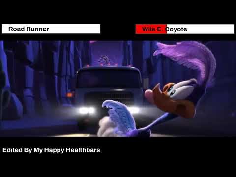 Wile E Coyote and the Road Runner - Flash in the Pain (2014) with healthbars