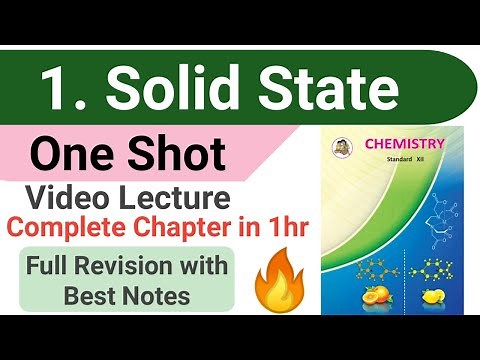 One shot || 1. Solid state chemistry class 12 MAHARASHTRA BOARD with best handwritten notes || #nie