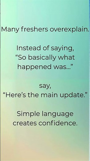 Workplace Learning Short | One Communication Mistake Freshers Make