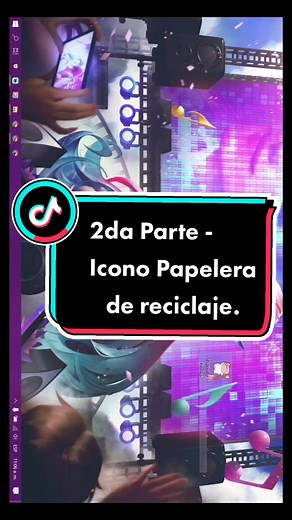 Respuesta a @hijodenewton 2da parte - Tutorial - Cambiar icono papelera de reciclaje (Win10). #iconos #pc #portatil #windows #extension #comic #gato #icono #tutorial