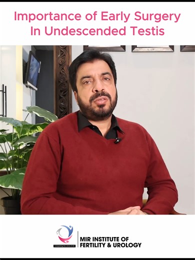 A timely step for lifelong reproductive health! If your baby’s testis does not come down on its own within 6–12 months, it is important not to delay treatment. This condition, called undescended testis (cryptorchidism), needs timely evaluation. An ultrasound test helps locate the testis and plan treatment. When left untreated, an undescended testis can affect sperm production, increase the risk of male infertility, and raise the chances of testicular cancer later in life. Early orchidopexy surge
