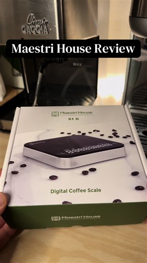 A quick review of one of my favorite sales, a very affordable scale for espresso. The maestri house S1G. It has a one year warranty. It has this really nice feature that turns the time on when it detects a change in mass it turns off on its own to save the battery. It’s USB-C rechargeable. It has a really nice build quality to it and I’ve used it for about a year and I’ve had no problems. #coffeegear #espresso