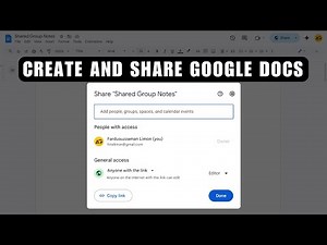 How to Create and Share a Google Doc in 2026