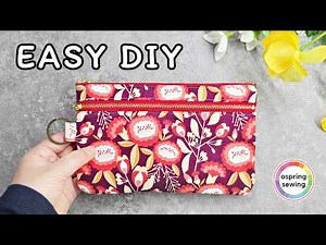 You'll Be Amazed! / How to Make a Double Zipper Pouch Super Easy! ❤️ ospring sewing