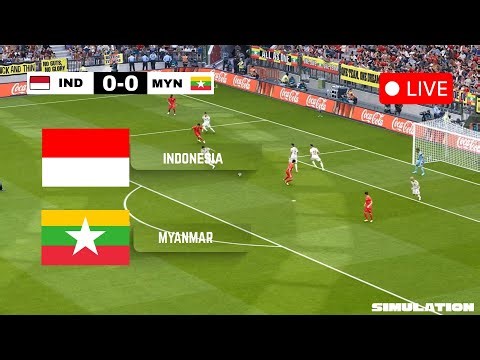 🔴LIVE: Indonesia vs Myanmar | AFF SEA U22 Games 2025 | PES 2021 Full Match Simulation