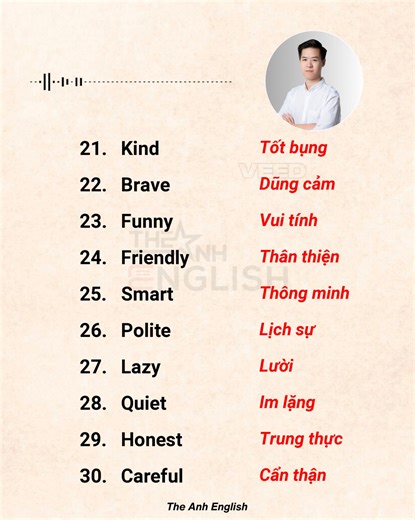 100 từ vựng tiếng Anh siêu thông dụng | The Anh English