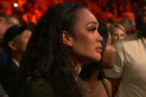 Deontay Wilder's fiancee Telli Swift in tears as Bronze Bomber suffers brutal KO loss to Tyson Fury in Las Vegas stunner