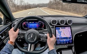 【4K第一视角】沉浸式驾驶2022款 奔驰 C300 4Matic