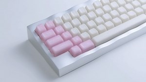 ULTRAEQUIP White Jade Keycaps, 160 Keys Double Shot PBT Keycaps RSA Profile, Translucent Shine Through, Custom Set with Split 7U Spacebar for Alice ISO ANSI 60, 75, 80, 95, 100% Mechanical Keyboard