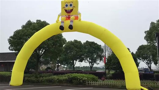 Outdoor Kids Inflatable Fun World Sponge bob Inflatable Arch Inflatable Party&amp; Event Archway