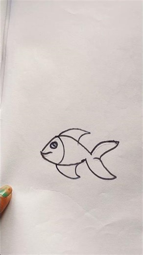 Very easy drawing fish step It is a clear-cut, easilyunderstood method to help you#youtubeshorts
