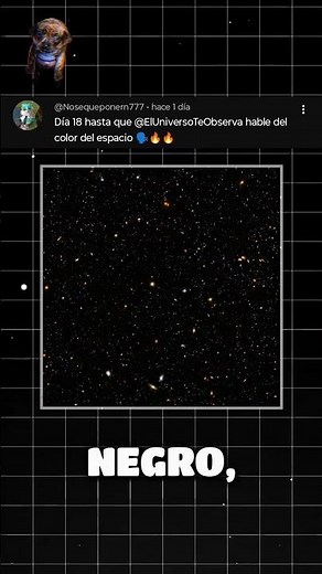 El espacio no es negro 👀 #universo #astronomia #curiosidades #ciencia #datoscurisos #nasa #cosmos