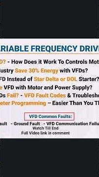 How VFD Work #VFD #Motor #automation #hvac #electrical #tech