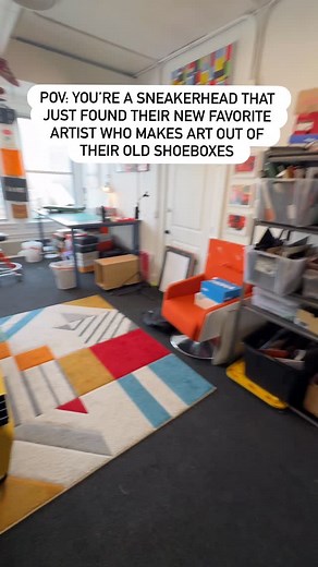 53 reactions · 3 comments | Using my (and sometimes your) old shoeboxes to create fine art Working on this “sneaker bot” piece lately and it is almost done. Lots of blue boxes acquired to create that one. Thoughts? #nikeart #hypebeast #kicks #upcycledart #sneakerhead #kicks | MAWdoods | Facebook