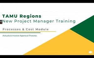 Actuals & Invoice Approval Process