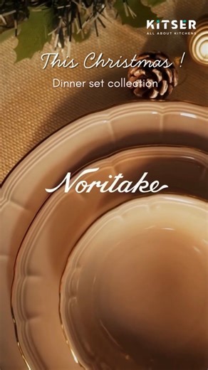This Christmas with Noritake dinner set , ready to be filled with family favorites and festive cheer🌲! Let the holiday feasting begin.... #Kitser #AllAboutKitchen #Dinnerset #noritake | Kitser