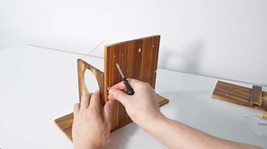 Sapsisel Squirrel Feeder, Squirrel Picnic Table Feeder with Corn Cob Holder and Peanut Tray, Wooden Squirrel Feeders for Outside, Squirrel House for Squirrel and Chipmunk