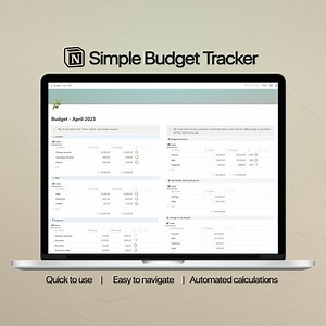 Notion Template Budget Tracker - Personal Finance | Income and Expense Tracker Notion Template | Money Tracker | Simple Budget | Easy - Etsy