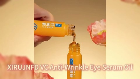 XIRUJNFD VC Anti-Wrinkle Eye Serum Oil, Ruy Eye Oil VC, Ruy Vc Serum, Lutein Roller Ball Anti-Wrinkle (3Pcs)