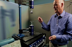 Acoustic levitation.