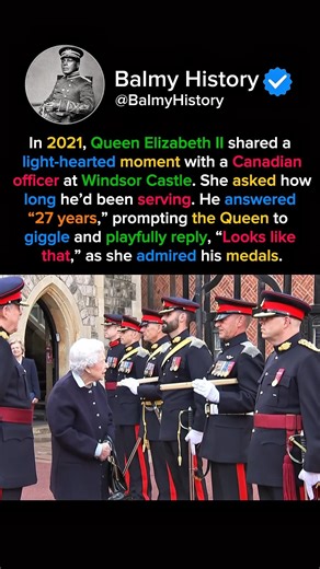 A rare moment of the Queen Elizabeth II 💕 #history #historyshorts #historyfacts