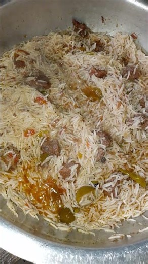 easy and simple recipe of beaf pulao😋😋