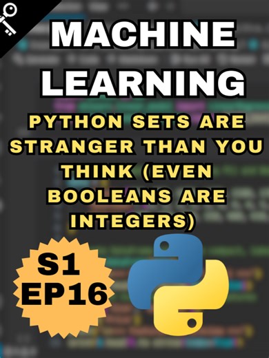 Python Sets Are WAY Stranger Than You Think (Even Booleans Are Integers) - S1 EP16 Topics Covered: ⏱ Time Topic 00:00 Intro 00:02 Booleans Are Integers in Python 03:31 Python set Constructor Creating Sets from List 05:57 Creating a Set from String in Python 07:22 Accessing Items in a Python Set 10:17 Check If an Item Exists within Python Set 12:03 Remove and Access with pop from Python Set 14:00 Convert Set to List (If You Need Indexing) 16:36 Remove Items in a Set with Remove Method 19:11 Disca