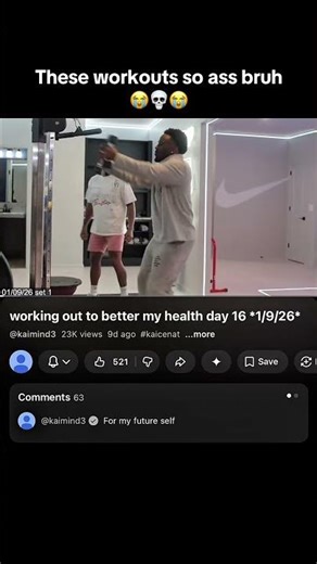 kai cenat working out 😭🥀