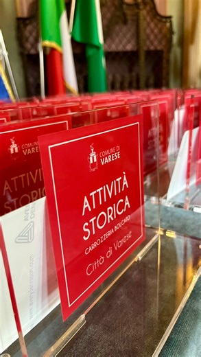 🏆 Terza edizione del Premio Attività Storiche della Città di #Varese oggi a Palazzo Estense 👏 | Comune di Varese