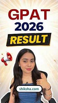 GPAT 2026 Result OUT | Check Merit List PDF, Scorecard Download, Good Score & Admission #gpat2026