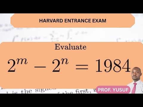 Harvard University Entrance Exam 📍 The 1984 Challenge: Unleash Your Exponents Powers!