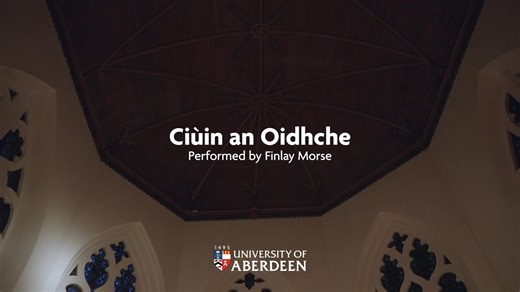 As we look forward to Christmas, please enjoy alumnus Finlay Morse singing Silent Night in Gaelic in our King's College Chapel. | University of Aberdeen Alumni