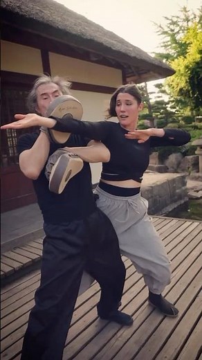 Practicing traditional Chinese boxing