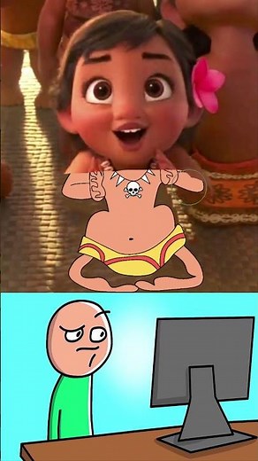 Funny Baby Moana memes 😂😂 #funny #moana #memes #shorts
