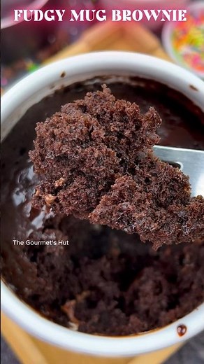 🍫 Ultra-Fudgy & Extra-Milky Mug Brownie in 1 Minute – No Oven, No Eggs! #mugcakerecipe