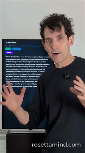 Speech and cognitive performance | RosettaMind is your memory garden powered by science and AI