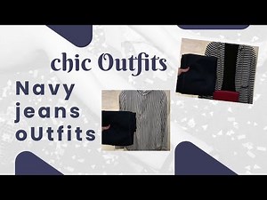 HOW TO STYLE NAVY JEANS FOR WOMEN | DARK BLUE JEANS OUTFIT IDEAS | NAVY PANTS | DARK BLUE PANTS