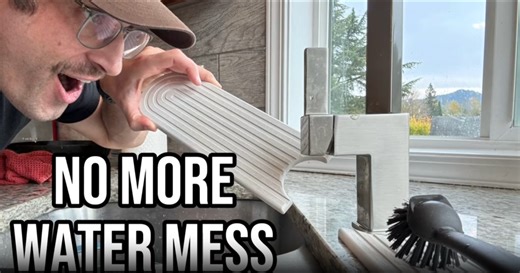 Stone Faucet Mat for Kitchen Sink – Diatomite Fast-Drying Stone Tray, Faucet Mat Sink Splash Guard, Decorative Sink Protector for Kitchen Bathroom Counter [Gray, 23.6''x3.9'']