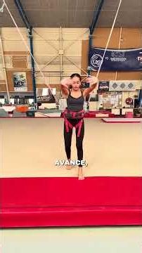 Apprentissage du flip arrière pour cette danseuse