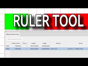 Photoshop Tutorial : RULER TOOL and How To Use