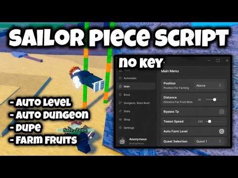 [FREE✨] Sailor Piece Script No Key - Auto Farm, Auto Dungeon, Dupe, Kill Aura! 2026