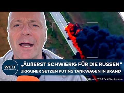 UKRAINE WAR: Putin's supply lines are burning! Drive across the Crimea Bridge becomes a deadly trap