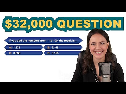 Who wants to be a MILLIONAIRE? – Math question