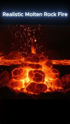 Magma Campfire Lava Flames ASMR #music #asmr #ASMR #CampfireSounds