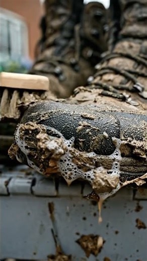 Extremely Dirty Hiking Boots Cleaning | Satisfying ASMR Restoration