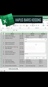 2.1M views · 10K reactions | cara cepat hapus baris kosong dengan shortcutkey di excel #microsoftword #belajarngetik #belajarexcel #belajarkomputer #tipsexcel | AM Tutorial | Facebook